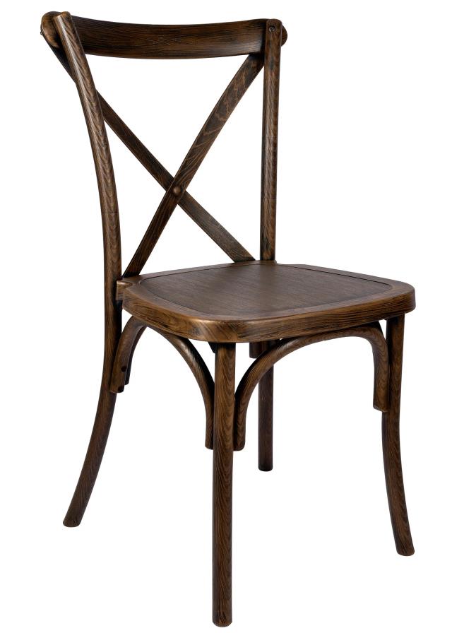 Rental store for chair cross back fruitwood in Northeast Ohio